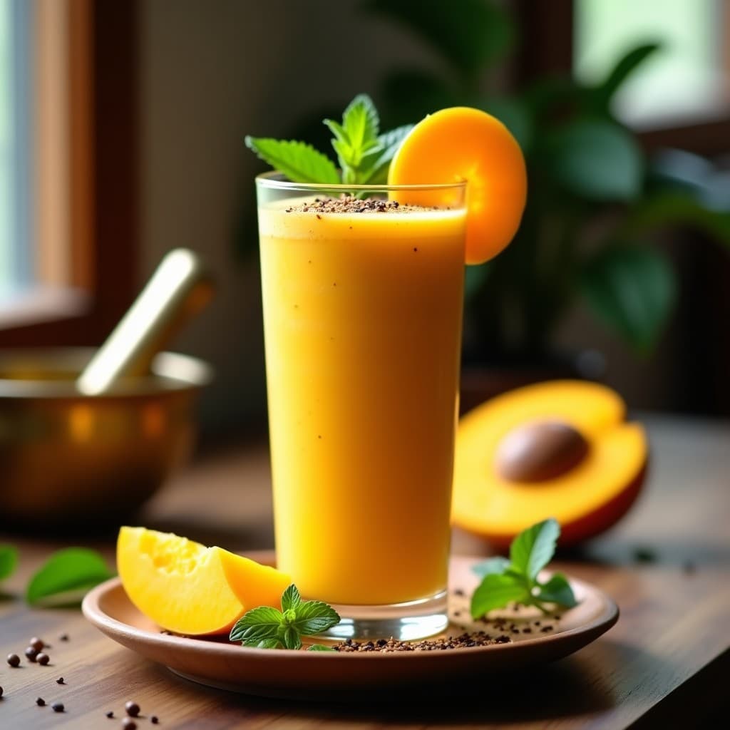 Smoothie de Mango y Chandele: Bebida India Ayurvédica para Digestión Ligera