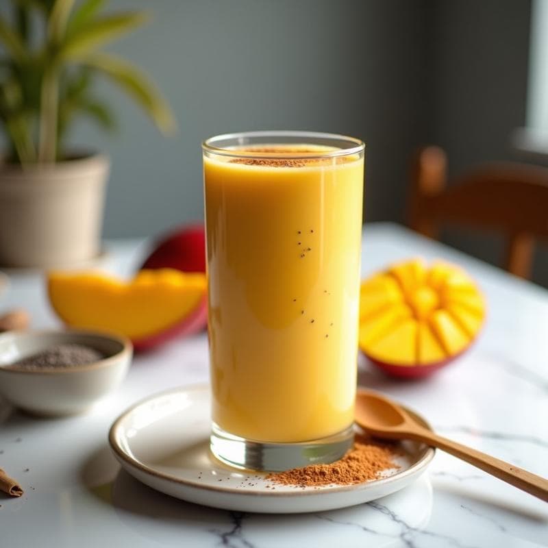 Smoothie de Mango y Chía: Receta Alta en Proteína para Energía Duradera