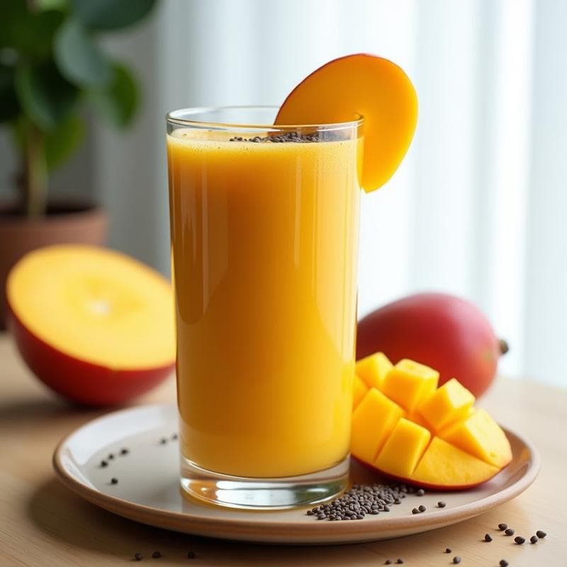 Smoothie de Mango y Chía: Receta Antioxidante en 5 Minutos con Superalimentos
