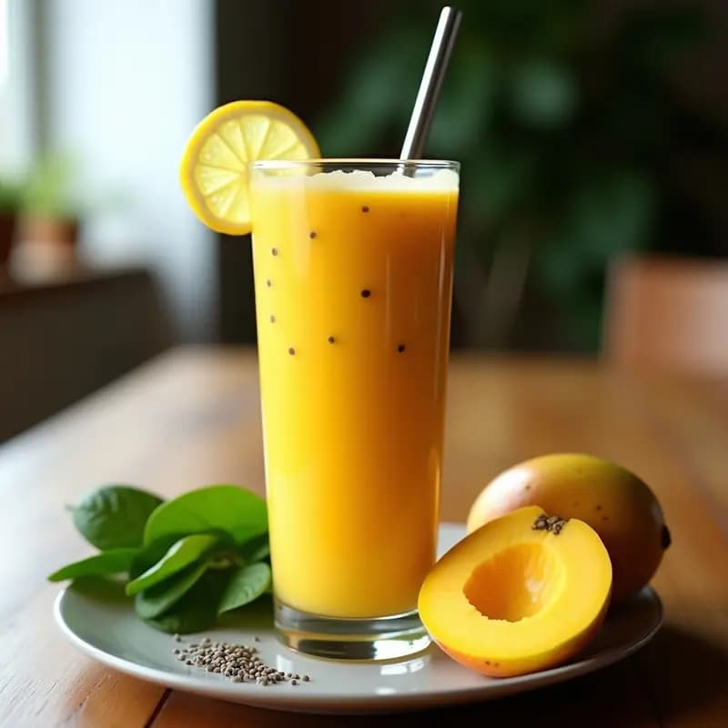 Smoothie de Mango y Chía: Receta Desintoxicante Express para Mañanas Energéticas