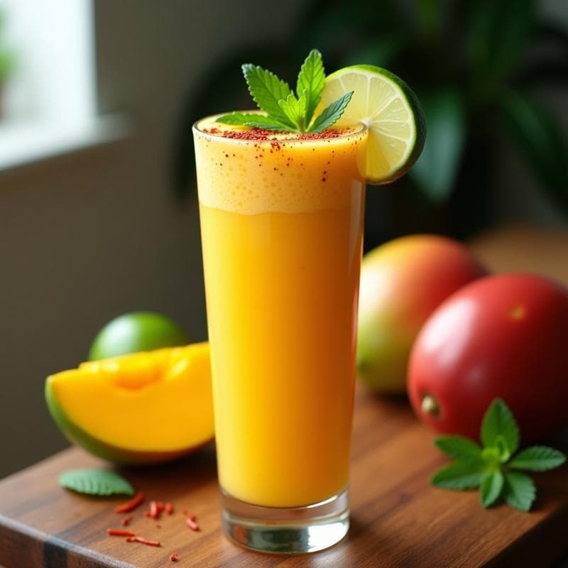 Smoothie de Mango con Chile y Lima: Receta Alta en Proteína y Refrescante