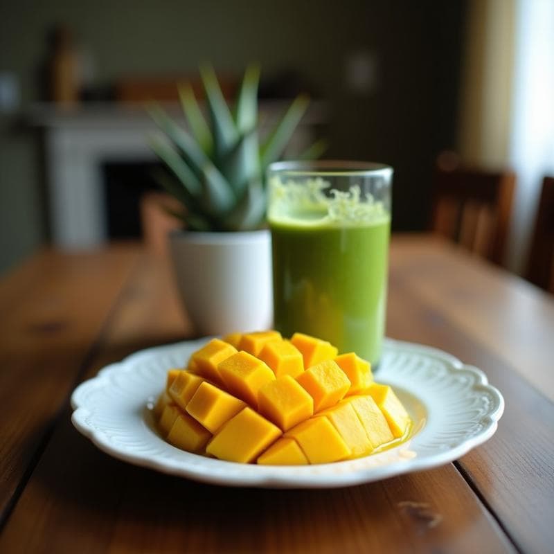 Smoothie de Mango, Espirulina y Leche de Coco: Bebida Energética y Detox en 5 Minutos