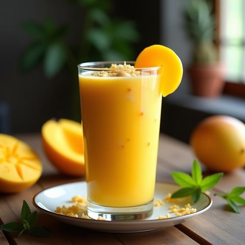 Smoothie de Mango y Jengibre: Bebida Energética Sin Azúcar para Digestión