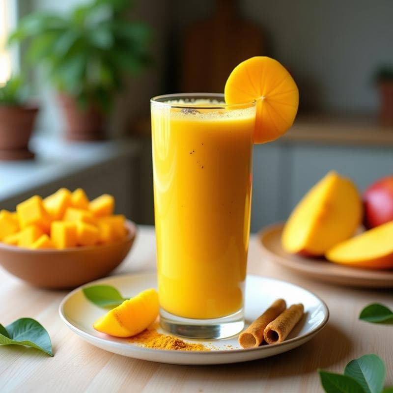 Smoothie de Mango, Jengibre y Cúrcuma: Receta express para fortalecer el sistema inmunológico