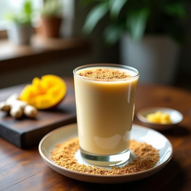 Smoothie de Mango y Leche de Tigernut con Jengibre: Bebida Vegana y Sin Lactosa en 5 Minutos