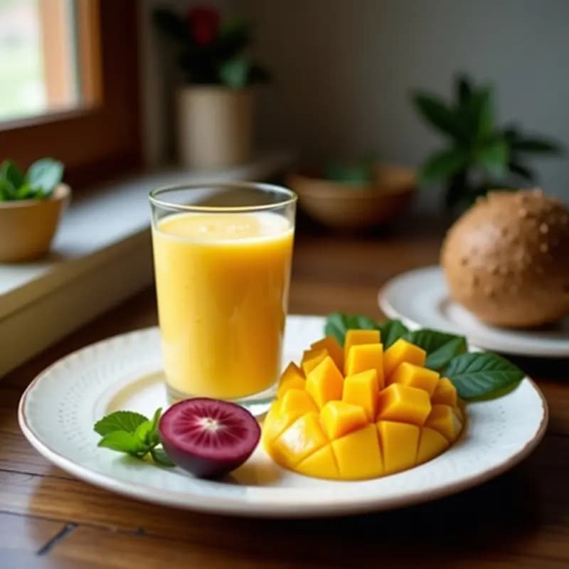 Smoothie de Mangostán y Coco: Batido Tailandés Rico en Antioxidantes y Energía