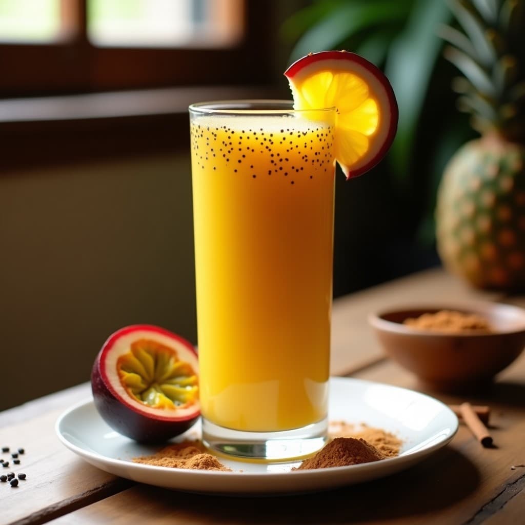 Smoothie de Maracuyá y Chía: Bebida Patriota Venezolana Sin Lácteos