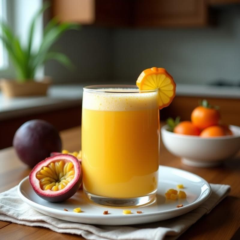 Smoothie de Maracuyá y Coco: Bebida Tropical Vegana y Sin Lactosa para el Verano