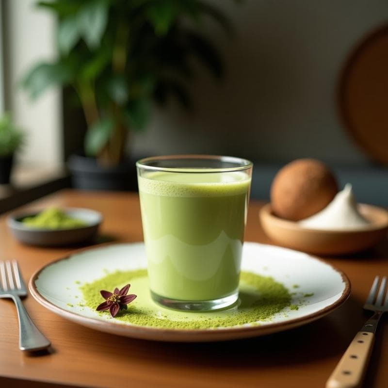 Smoothie de Matcha y Leche de Coco: Bebida Detox y Energizante para el Desayuno