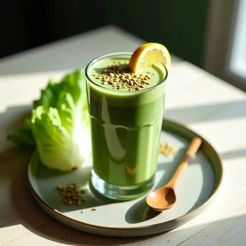 Smoothie de Matcha y Lechuga: Bebida Japonesa Desintoxicante y Alta en Hierro