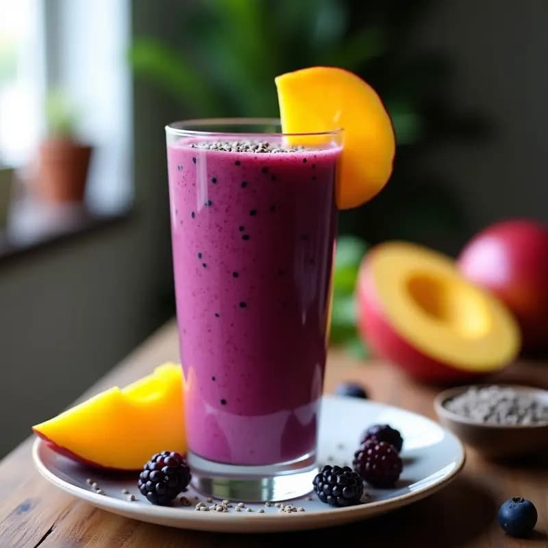 Smoothie de Morera: Receta Exótica y Energizante en 5 Minutos