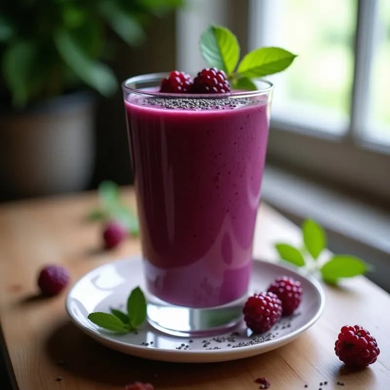 Smoothie de Morera y Bayas Goji: Receta Energética y Antioxidante en 5 Minutos