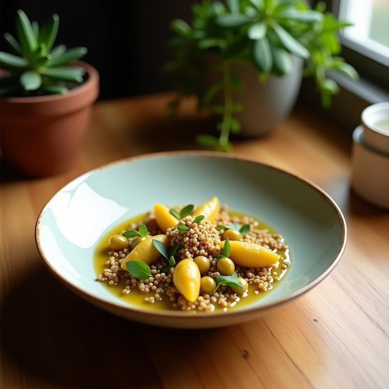 Smothie Bowl de Moringa y Maracuyá con Granola de Quinoa: Desayuno Superalimento