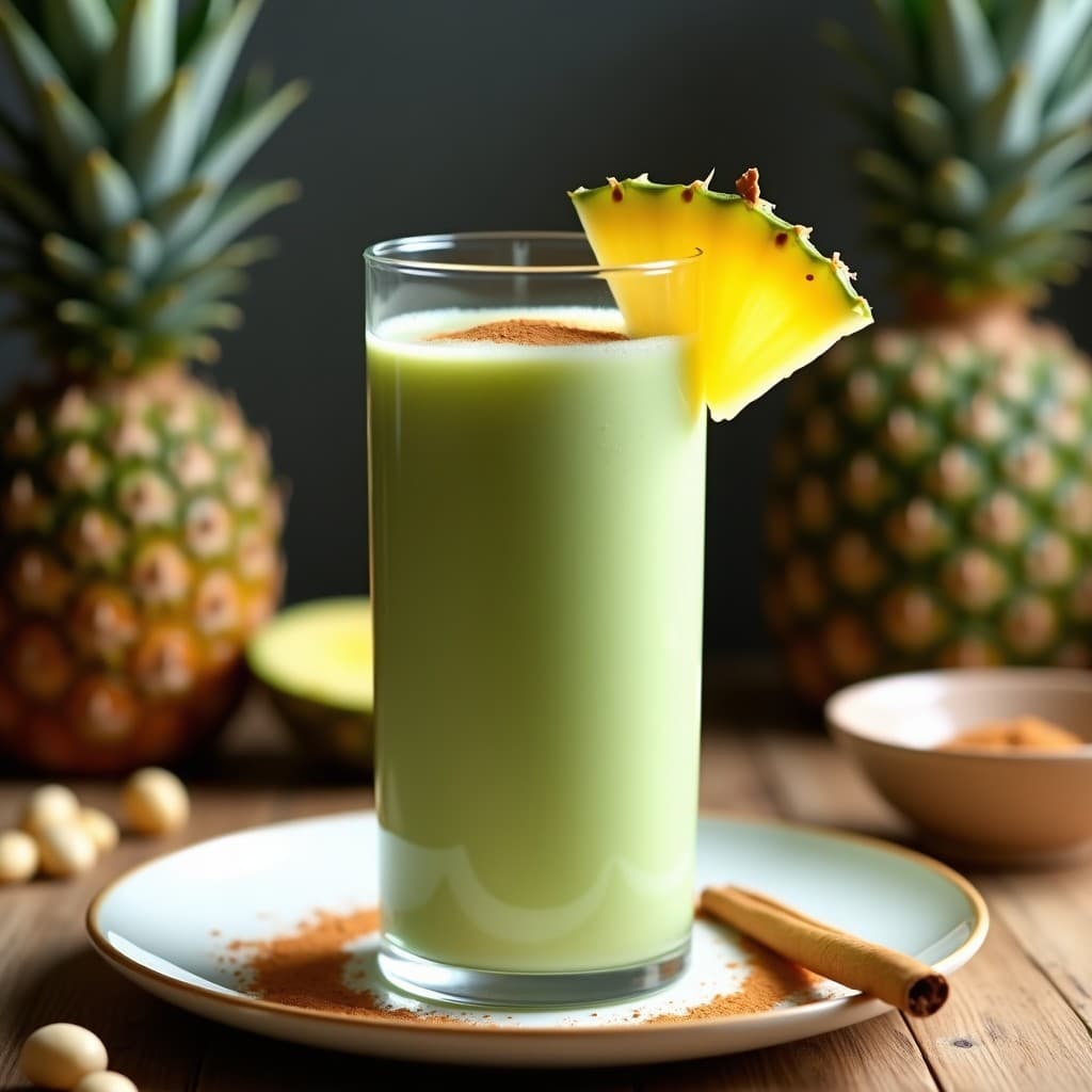 Smoothie de Moringa y Piña con Leche de Anacardos: Bebida Detox Africana en 5 Minutos