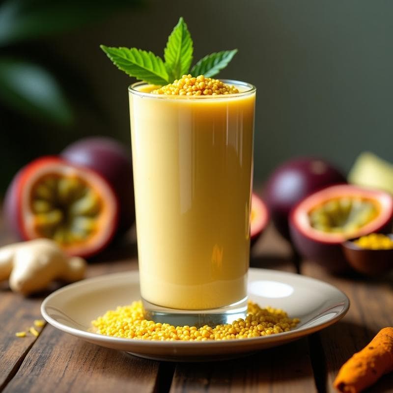 Smoothie de Noni y Maracuyá con Semillas de Sacha Inchi: Bebida Amazónica Antiinflamatoria
