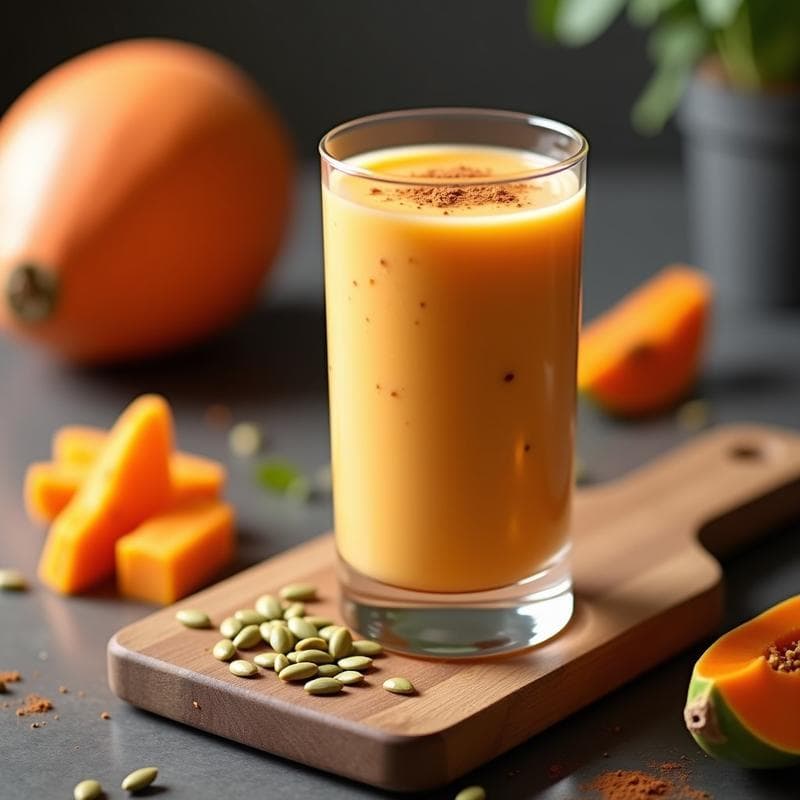 Smoothie de Papaya y Semillas de Calabaza con Canela: Bebida Energética y Digestiva en 5 Minutos