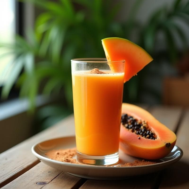 Smoothie de Papaya y Semillas de Chía: Bebida Desintoxicante Tropical Sin Azúcar