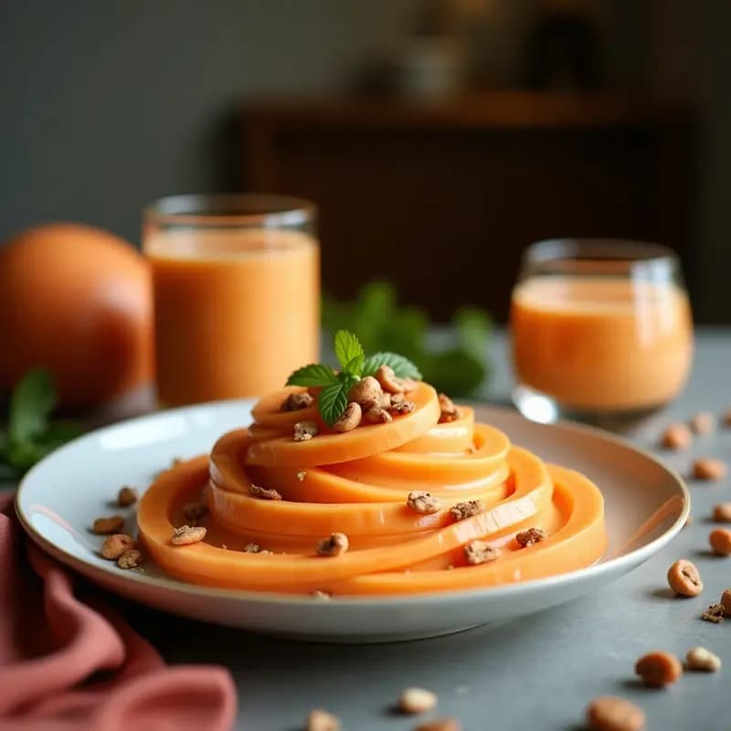 Smoothie de Papaya y Semillas de Chía: Bebida Mexicana Vegana y Energética