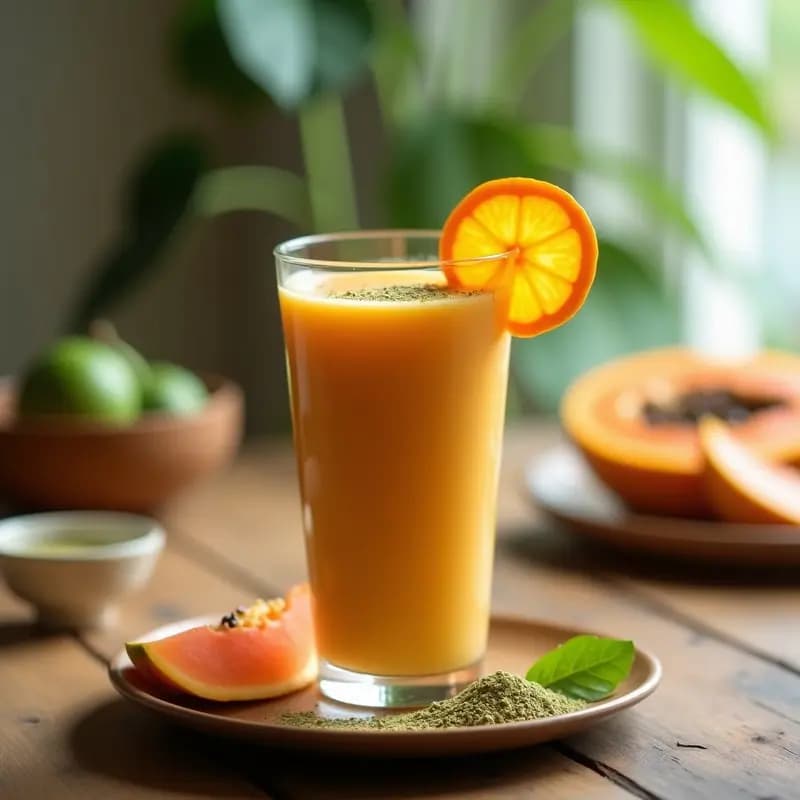 Smoothie de Papaya y Semillas de Moringa: Bebida Colombiana para el Sistema Inmunológico