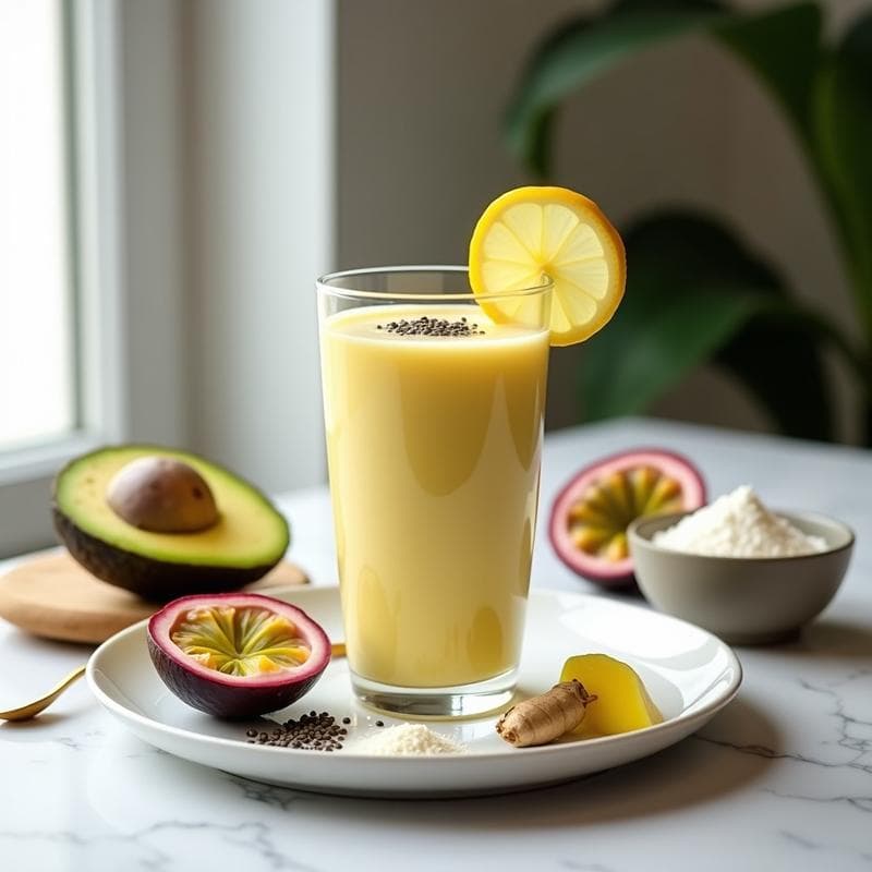 Smoothie de Péptidos de Colágeno y Maracuyá: Bebida Keto para la Piel en 5 Minutos