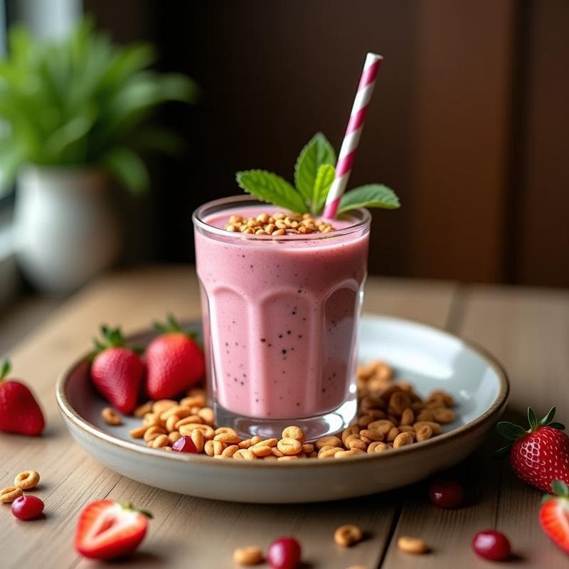 Smoothie de Pera, Apio y Jengibre con Proteína en Polvo: Bebida Post-Entreno Sin Lactosa