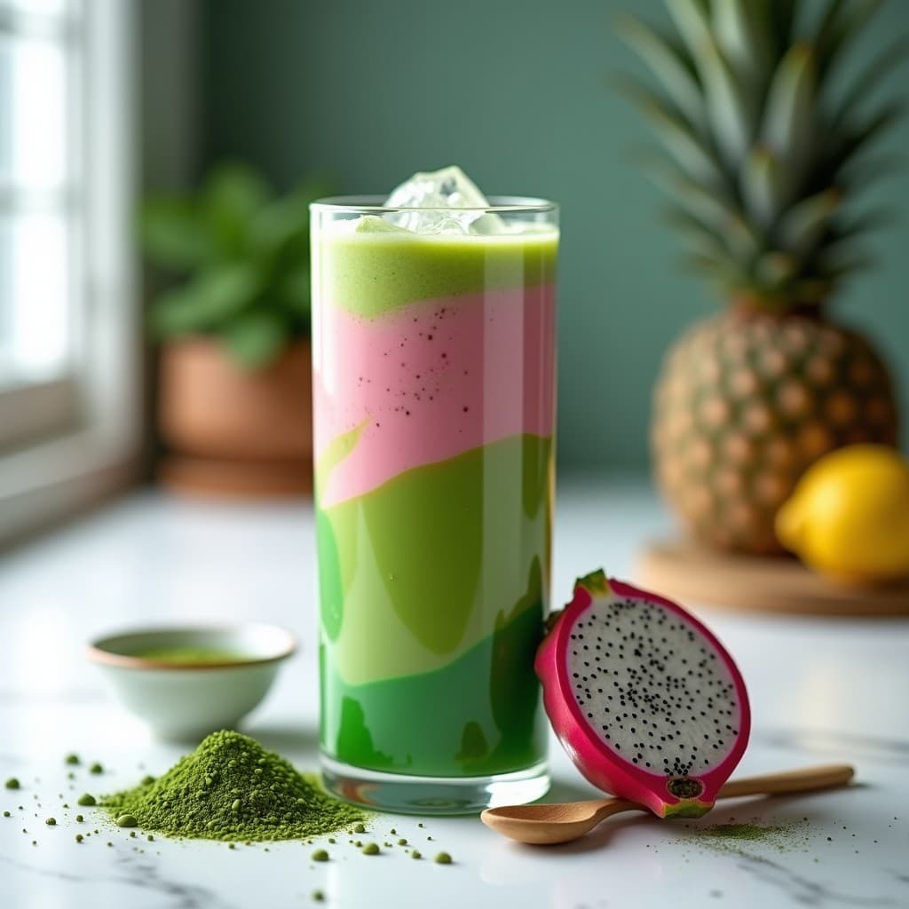 Smoothie de Pitahaya y Espirulina: Bebida Antioxidante Sin Azúcar para Deportistas