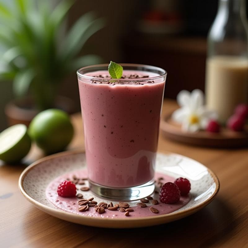 Smoothie de Remolacha y Cacao: Receta Alta en Proteína y Energía para Deporte