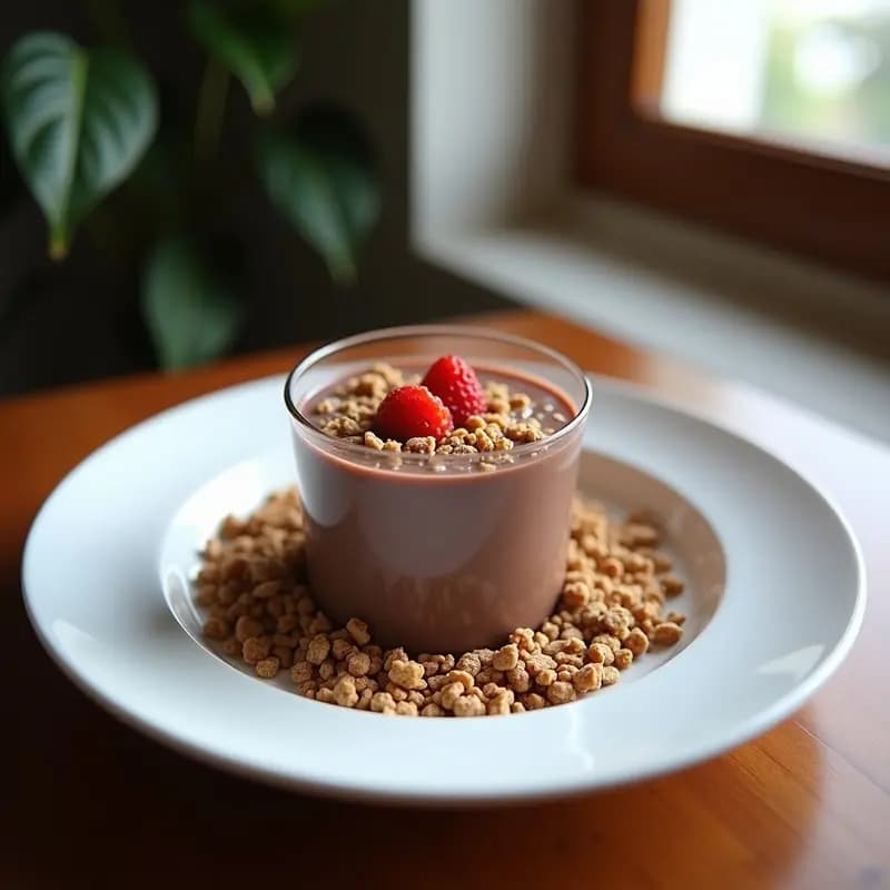Smoothie de Remolacha y Cacao: Bebida Energética Antigua en 3 Minutos con Toppings de Granola
