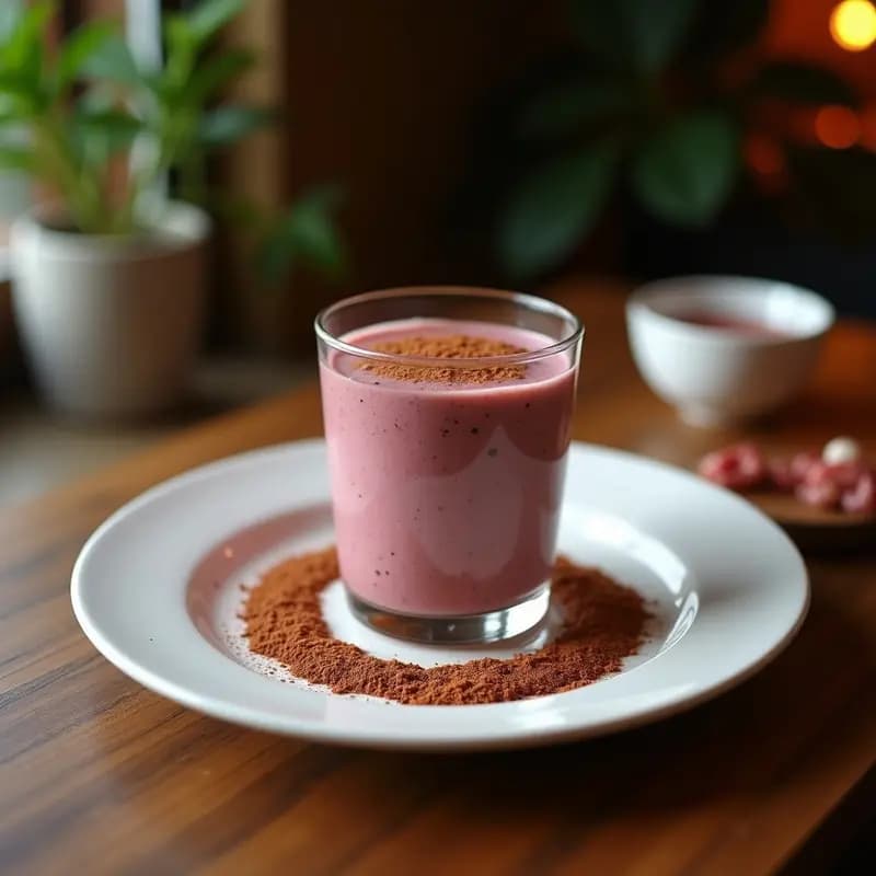 Smoothie de Remolacha y Cacao con Leche de Avena: Desayuno Energético Antiinflamatorio