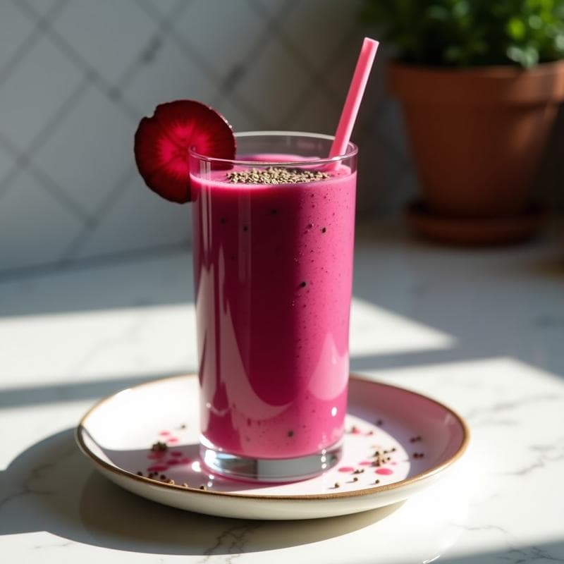 Smoothie de Remolacha y Jengibre: Receta Antioxidante en 5 Minutos con Boost Energético