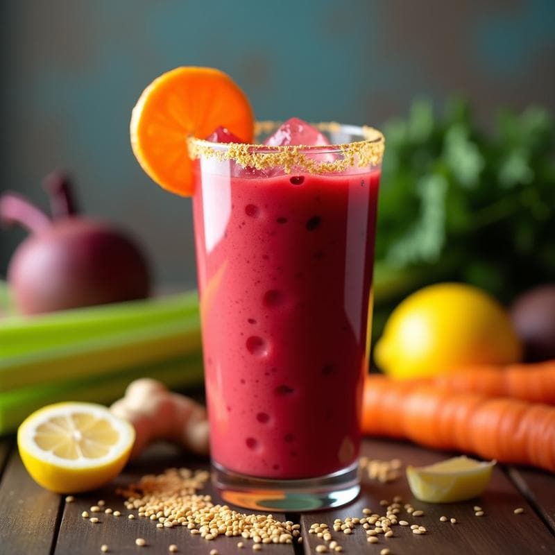 Smoothie de Remolacha y Zanahoria: Bebida Energizante y Depurativa en 5 Minutos