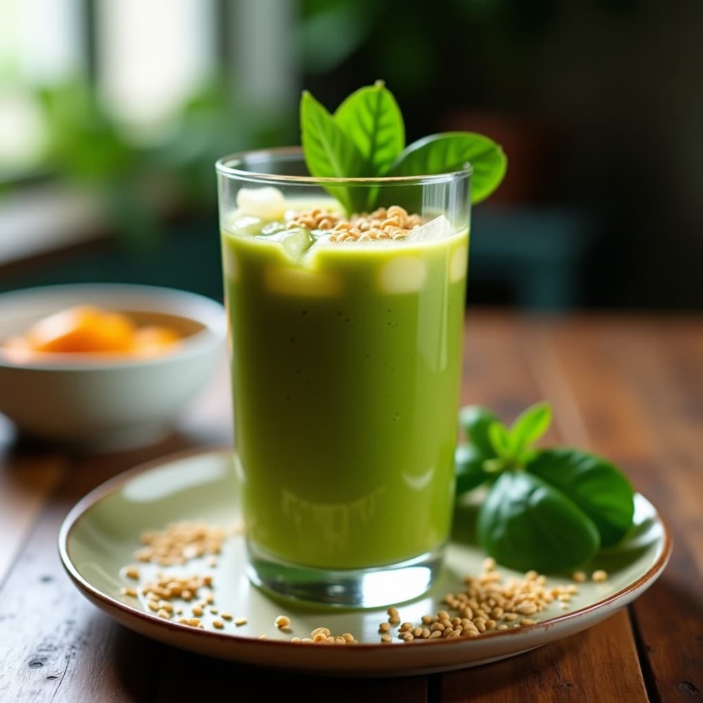 Smoothie de Tamarindo y Espinacas con Proteína de Guisante: Bebida Détox Post-Entreno