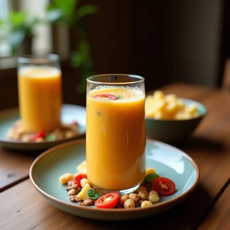 Smoothie de Tamarindo y Jengibre con Leche de Coco: Bebida India Energizante
