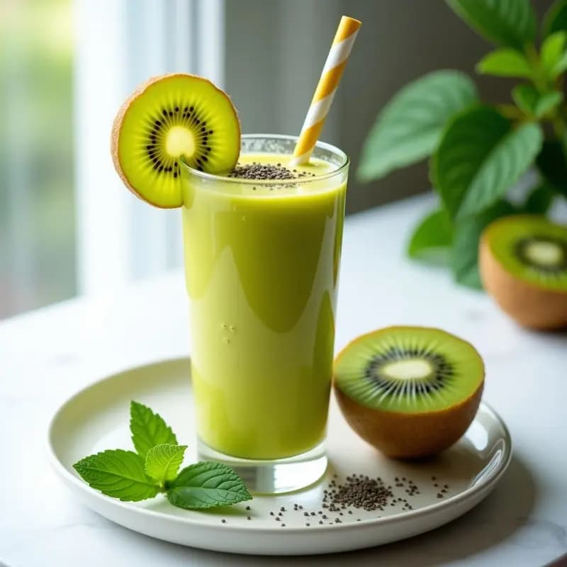 Smoothie de Túrmix y Kiwi: Bebida Peruana Antioxidante y Depurativa