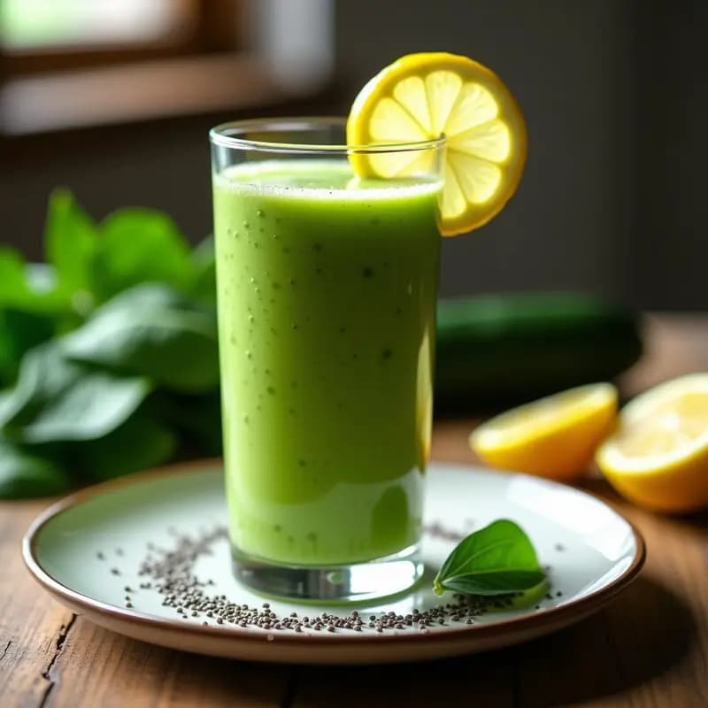 Smoothie Verde Desintoxicante: Receta con Espinacas y Pepino para Energía Inmediata