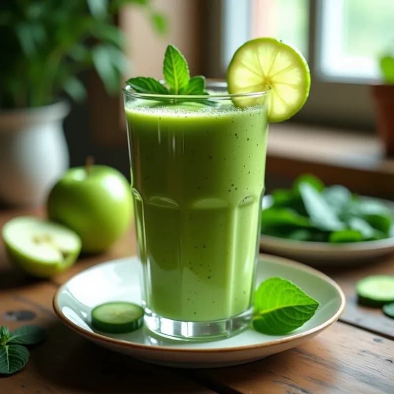 Smoothie Verde Detox: Receta con Espinaca y Pepino para Depurar en 5 Minutos
