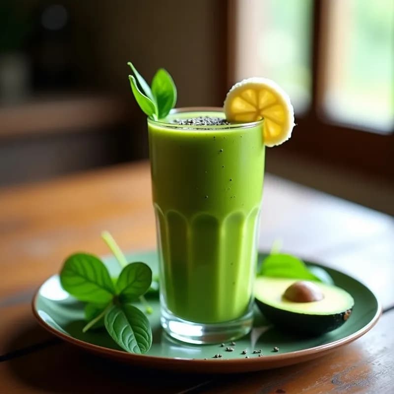 Smoothie Verde Energético: Receta con Espinaca y Aguacate para Empezar el Día