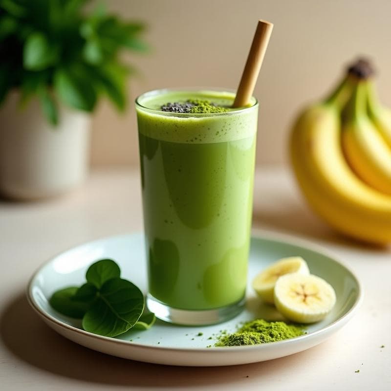 Smoothie Verde con Matcha: Receta Energética en 5 Minutos para Empezar el Día