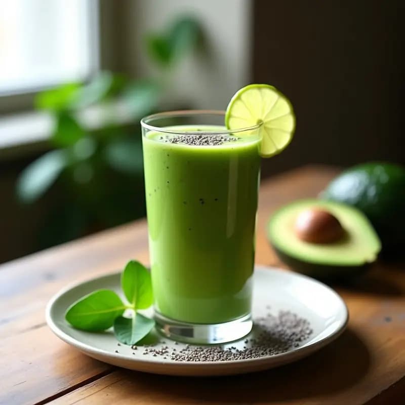 Smoothie de Verduras Energético Keto: Receta Rápida para Desayunar con Grasas Saludables