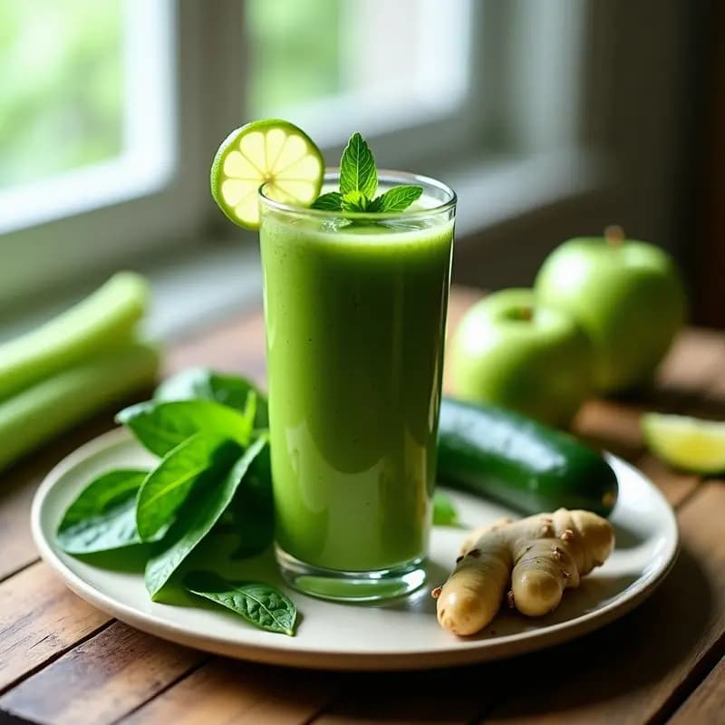 Smoothie de Verduras Verdes: Receta Energética para Empezar el Día con Vitalidad