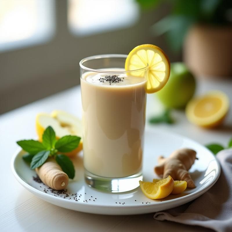 Smoothie de Zurichoria y Jengibre: Bebida Antiinflamatoria y Detox para el Hígado