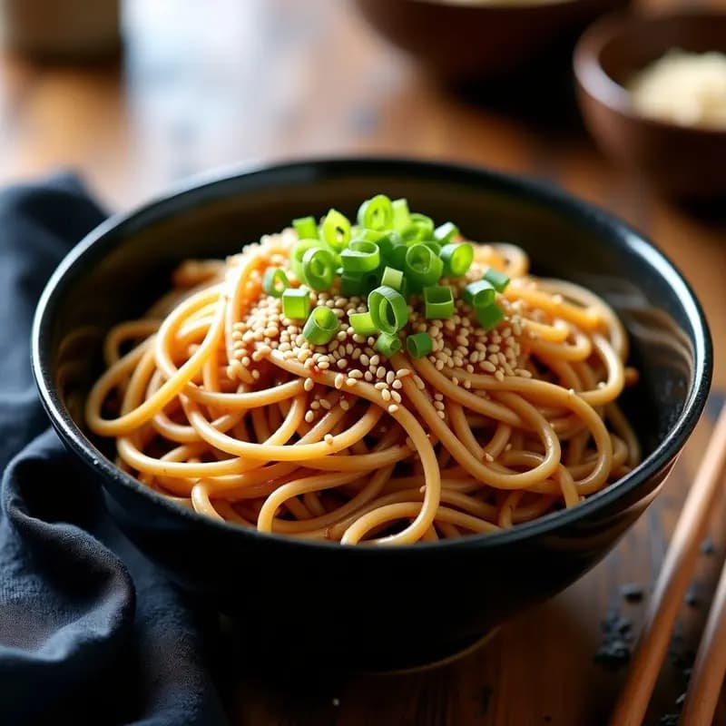 Fideos Soba con Sésamo Crujiente: Receta en Airfryer en 12 Minutos Sin Aceite