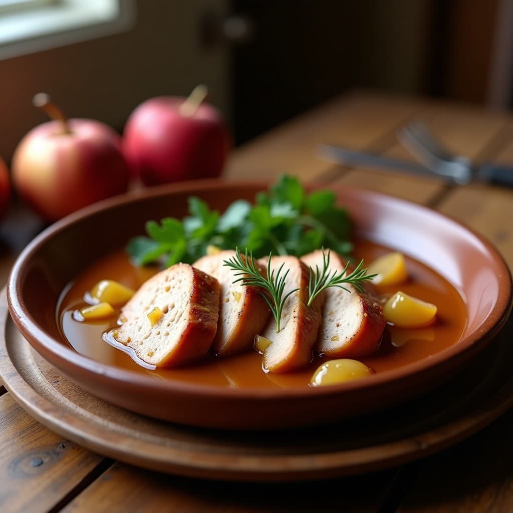 Solomillo de Cerdo en Salsa de Sidra y Manzana: Receta Asturiana en Olla Express