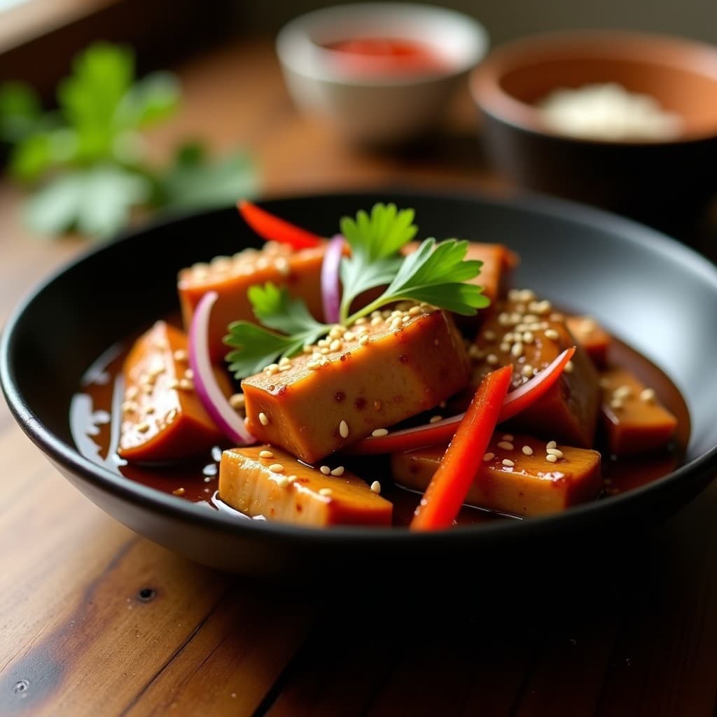 Solomillo de Cerdo Marinado en Salsa de Tamarindo y Miel: Receta Tailandesa Keto en Olla Exprés