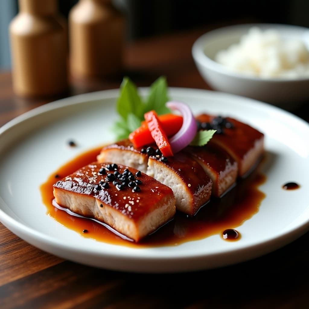 Solomillo de Cerdo Marinado en Salsa de Ciruelas Umeboshi: Receta Japonesa en Olla Express