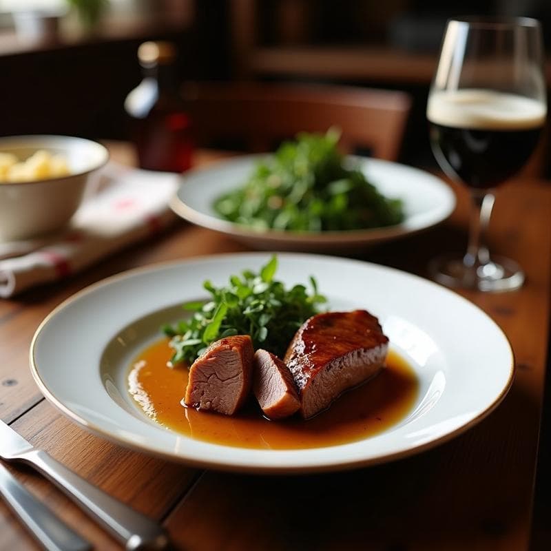 Solomillo Ibérico a la Cerveza Negra: Receta en Olla Lenta con Sabor Profundo en 4 Horas