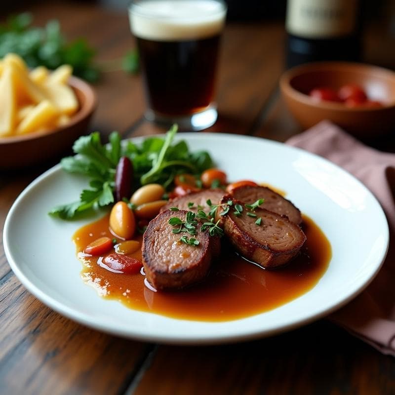 Solomillo Ibérico a la Cerveza Negra: Receta en Sartén con Reducción Brillante en 25 Minutos