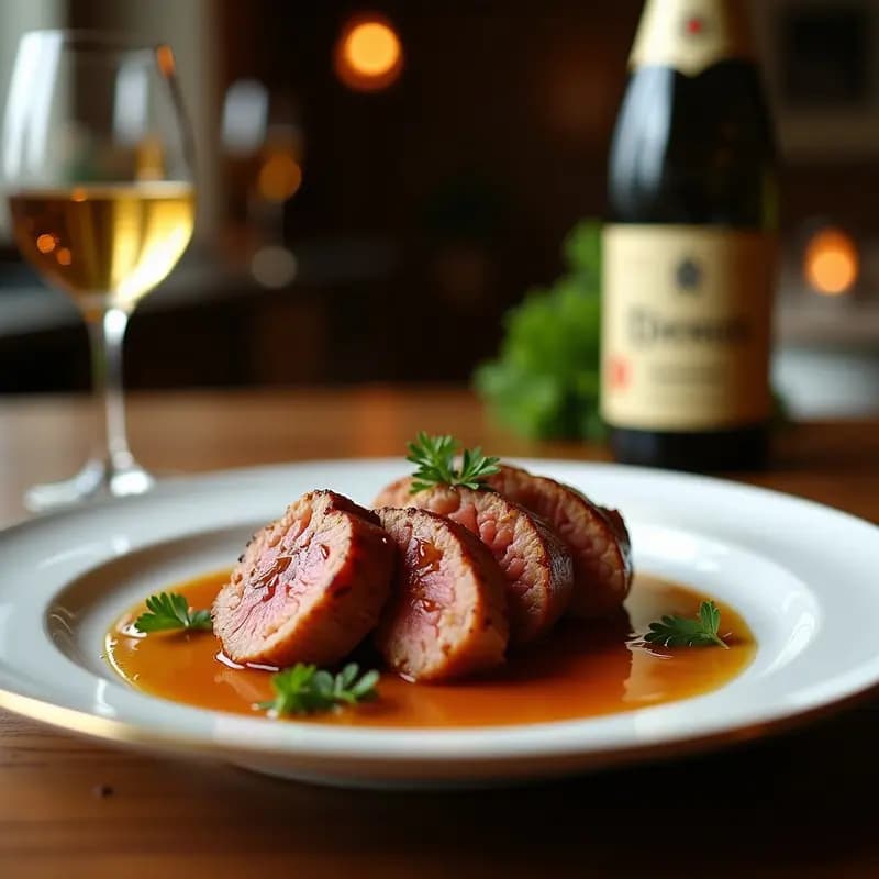 Solomillo Ibérico Glaseado con Sidra: Receta Gourmet en 30 Minutos para Impresionar