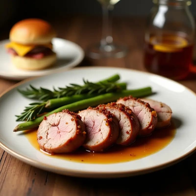 Solomillo Ibérico Marinado con Miel y Romero: Receta en Airfryer Rápida y Jugosa