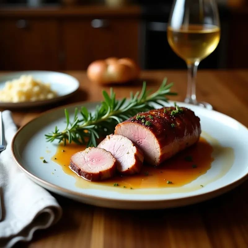 Solomillo Ibérico al Horno con Miel y Romero: Receta Fácil y Jugosa en 30 Minutos